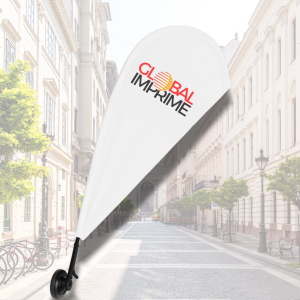 Drapeaux fenêtre forme goutte avec impression global imprime