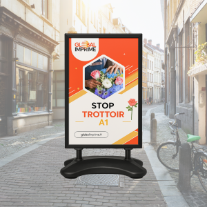 Stop-Trottoir A1 pour l'extérieur Impression Incluse