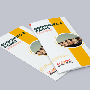 brochure DL portrait agrafée impression brochure DL 10,5 x 21 cm brochure 4 pages format DL brochure professionnelle DL papier 130g brochure agrafée portrait