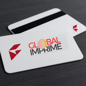 Carte Plastique Blanche Bande Magnétique