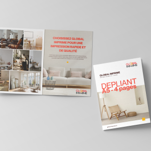 Dépliant A5 portrait 4 pages
