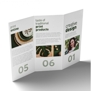 Dépliant 1/3 A3 de 6 pages 2 plis