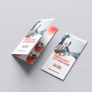 Dépliant Standard DL – 4 pages Dépliant DL portrait – impression Dépliant publicitaire format DL Brochure DL pliée – impression professionnelle