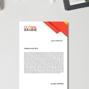 Papier en-tête A4 - Impression Recto
