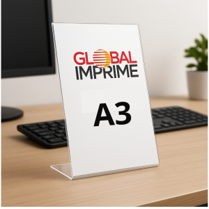 Porte-Visuels Inclinés Format A3