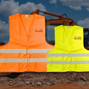gilet sécurité pour adulte pour chantier haute visibilité personnalisable global imprime
