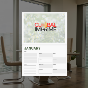 Calendrier Agrafé et Perforé Sans Couverture Paysage A4 - 28 pages